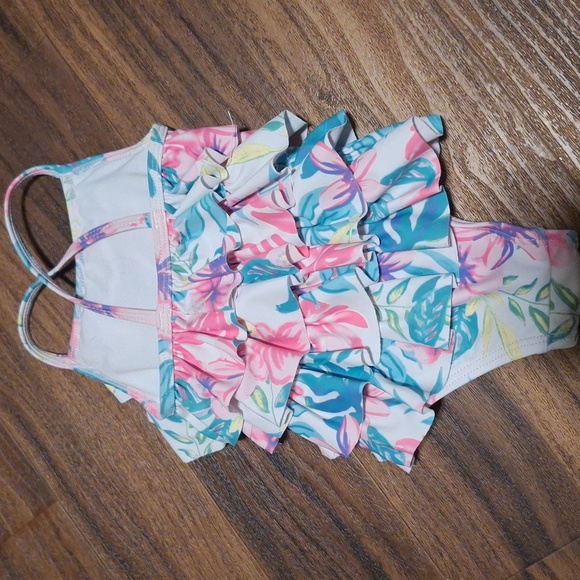 💥Buy2Get1Free💥Floral Ruffle Swimsuit - Picture 2 of 2
